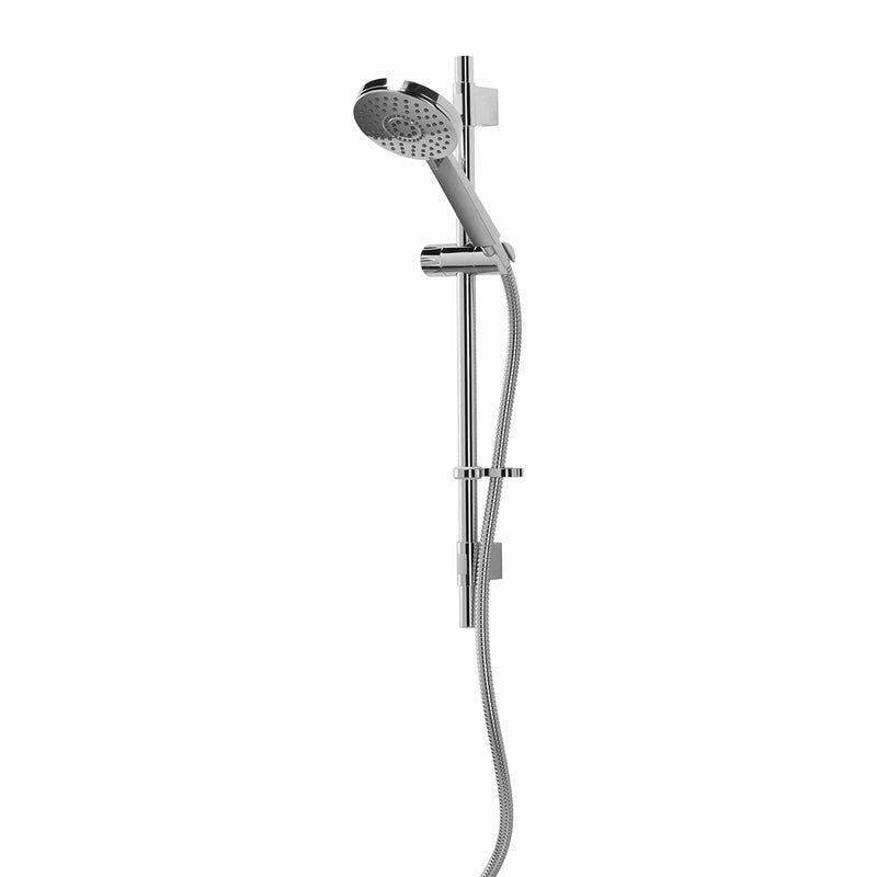 Croydex Shower Riser Set Croydex Matrix Shower Riser Rail Set with Adjustable 5 Pattern Spray Head & 1.5m Stainless Steel Hose