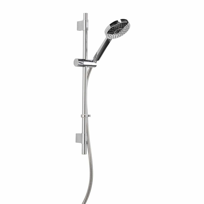 Croydex Shower Riser Set Croydex Matrix Shower Riser Rail Set with Adjustable 5 Pattern Spray Head & 1.5m Stainless Steel Hose