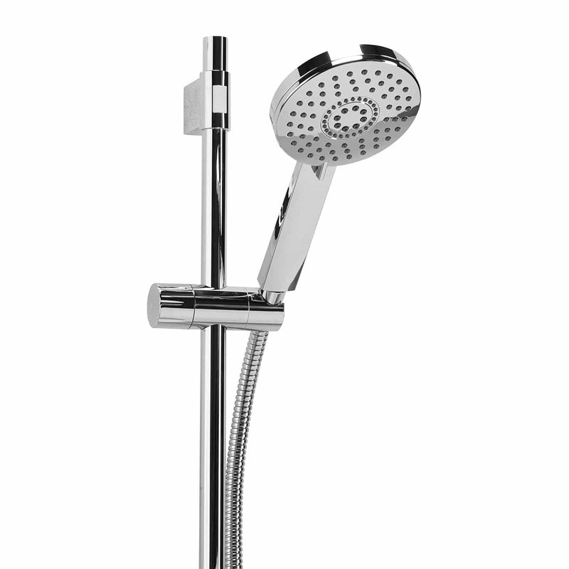 Croydex Shower Riser Set Croydex Matrix Shower Riser Rail Set with Adjustable 5 Pattern Spray Head & 1.5m Stainless Steel Hose