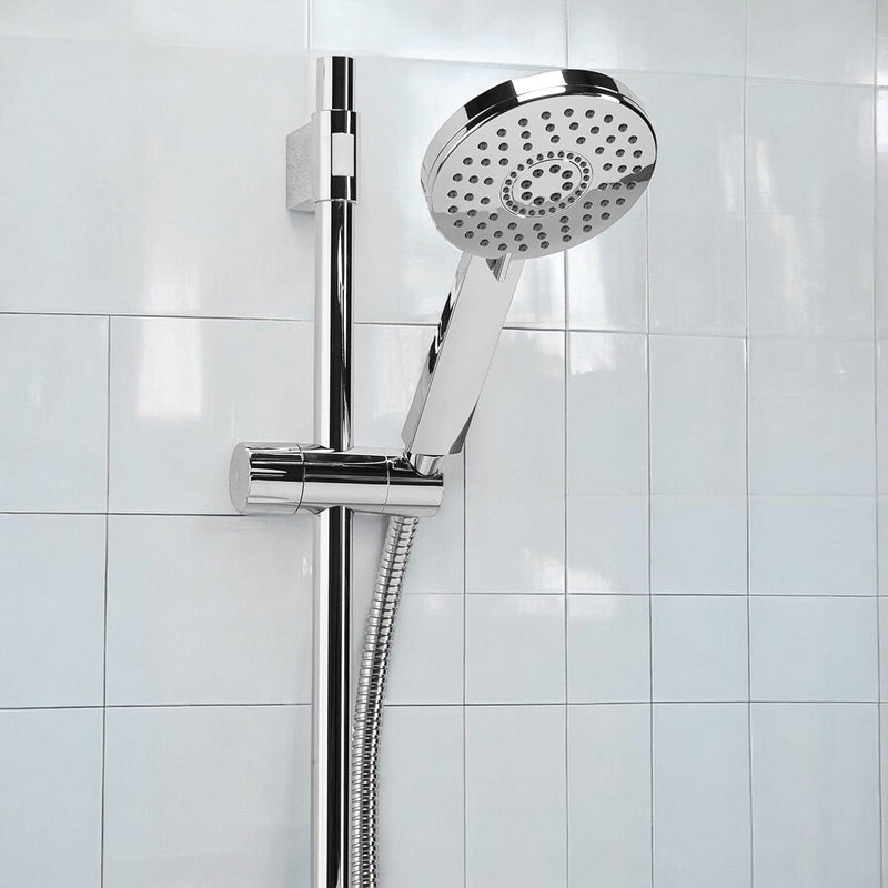 Croydex Shower Riser Set Croydex Matrix Shower Riser Rail Set with Adjustable 5 Pattern Spray Head & 1.5m Stainless Steel Hose