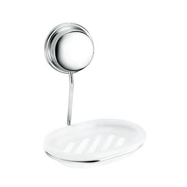 Croydex Soap Dish Croydex Stick 'N' Lock Plus Soap Dish & Holder Rust Free Chrome Finish