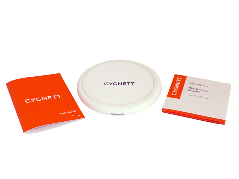 10W Wireless Phone Charger Cygnett Essentials Charging Pad Supports Qi Devices