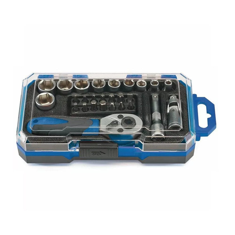 Draper 1/4" Socket Set Draper 04778 1/4" Drive Metric Socket & Bit Set 27pc | 4-13mm CRV Sockets with Case