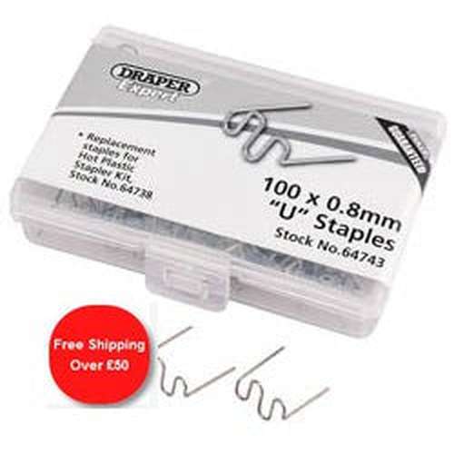 Draper Draper 0.8Mm U Staples (50) Dr-64743