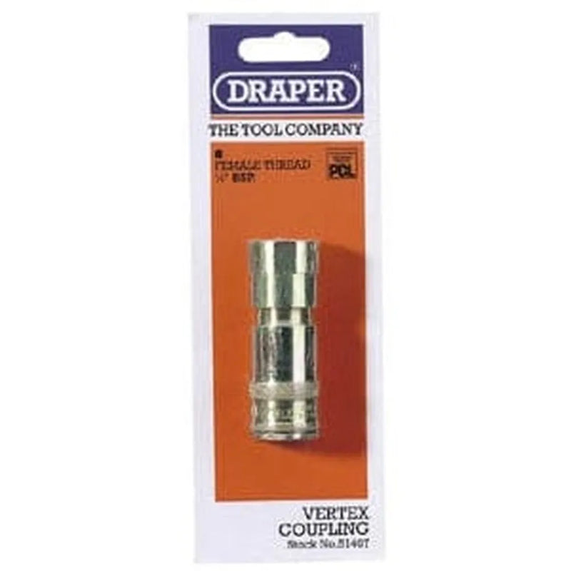 Draper Draper 1/2" Bsp Taper Female Thread Vertex Air Coupling Dr-51407