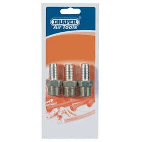 Draper Draper 1/2" Taper X 1/2" Hose Connector (Pack Of 3) Dr-25864