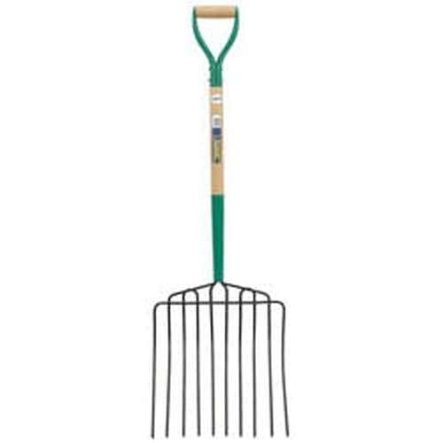 Draper Draper 10 Prong Manure Fork With Wood Shaft And Myd Handle Dr-63578