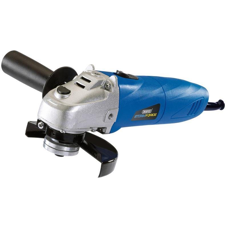 Draper Draper 115Mm Angle Grinder Electric 240V 500W 4.5" 12000Rpm + Side Handle