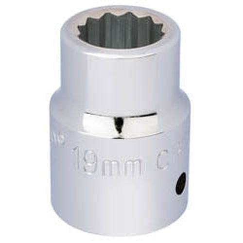 Draper Draper 12 Point Socket, 3/4" Sq. Dr., 19Mm Dr-16690