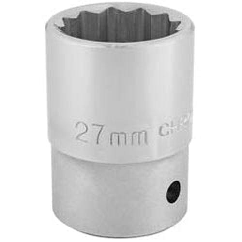 Draper Draper 12 Point Socket, 3/4" Sq. Dr., 27Mm Dr-16696