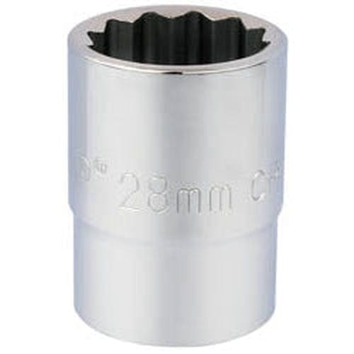 Draper Draper 12 Point Socket, 3/4" Sq. Dr., 28Mm Dr-16697