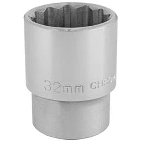 Draper Draper 12 Point Socket, 3/4" Sq. Dr., 32Mm Dr-16699