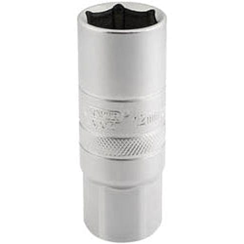 Draper Draper 12Mm Thread 6 Point Satin Chrome Spark Plug Socket, 1/2" Sq. Dr., 18Mm Dr-16782