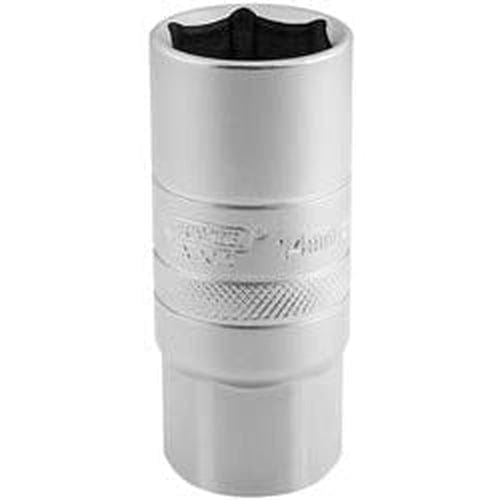 Draper Draper 14Mm Thread 6 Point Satin Chrome Spark Plug Socket, 1/2" Sq. Dr., 21Mm Dr-16783