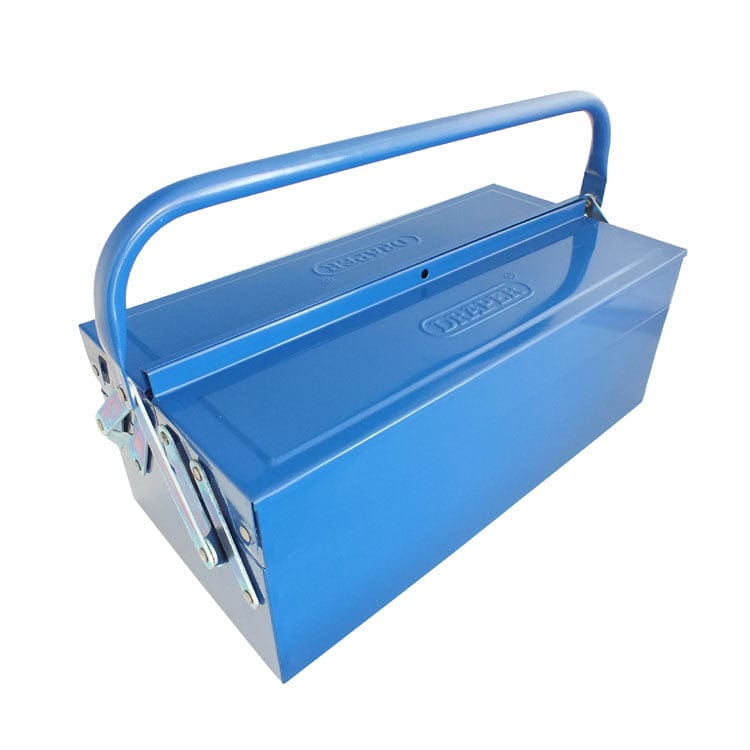 Draper Draper 2 Tray Cantilever Metal Tool Box 410Mm Storage Tool Chest Garage Workshop