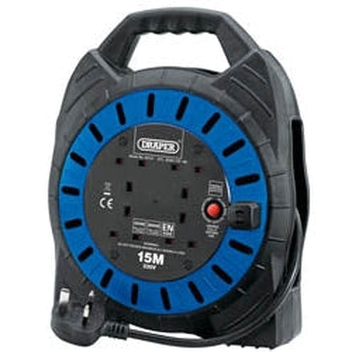 Draper Draper 230V Four Socket Cable Reel, 15M Dr-02127