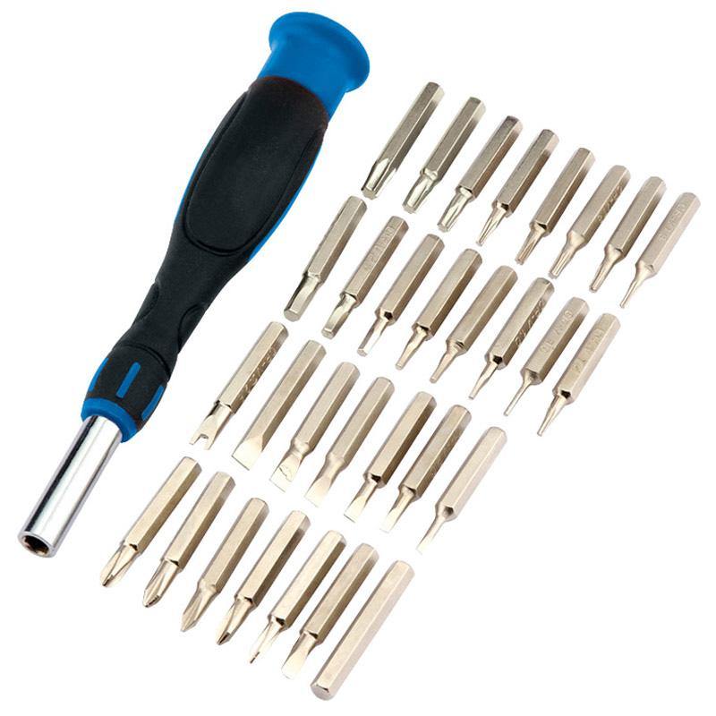 Draper Draper 31Pc Precision Screwdriver & Bit Set Slotted Torx Phillips Hex Star +Case