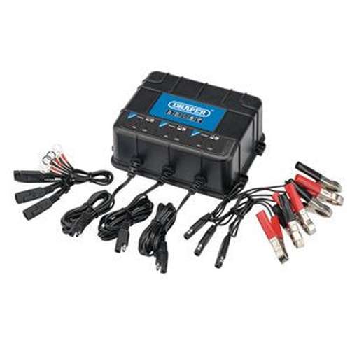 Draper Draper 53172 6/12V 3 Bank Charger Station Dr-53172