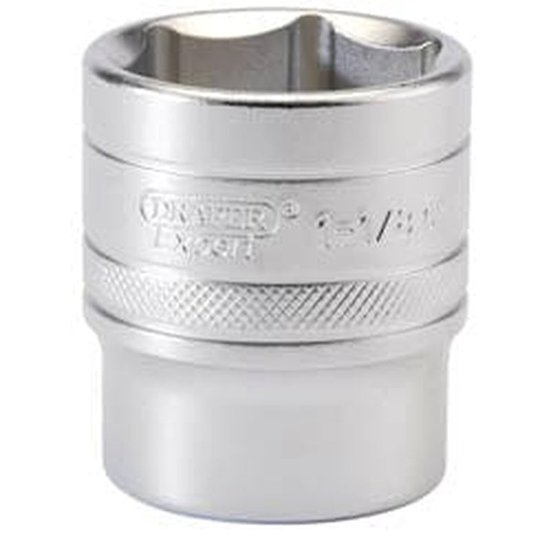 Draper Draper 6 Point Imperial Socket, 1/2" Sq. Dr., 1.1/8" Dr-16636