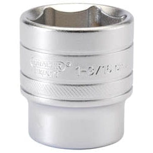 Draper Draper 6 Point Imperial Socket, 1/2" Sq. Dr., 1.3/16" Dr-16638