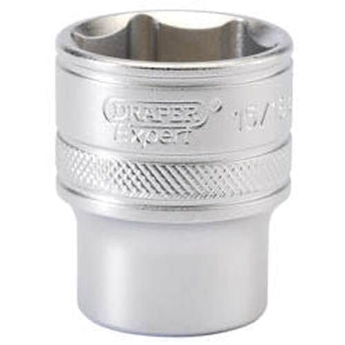 Draper Draper 6 Point Imperial Socket, 1/2" Sq. Dr., 15/16" Dr-16633