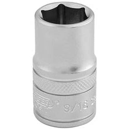 Draper Draper 6 Point Imperial Socket, 1/2" Sq. Dr., 9/16" Dr-16627