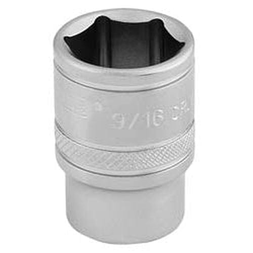 Draper Draper 6 Point Imperial Socket, 3/8" Sq. Dr., 9/16" Dr-16571