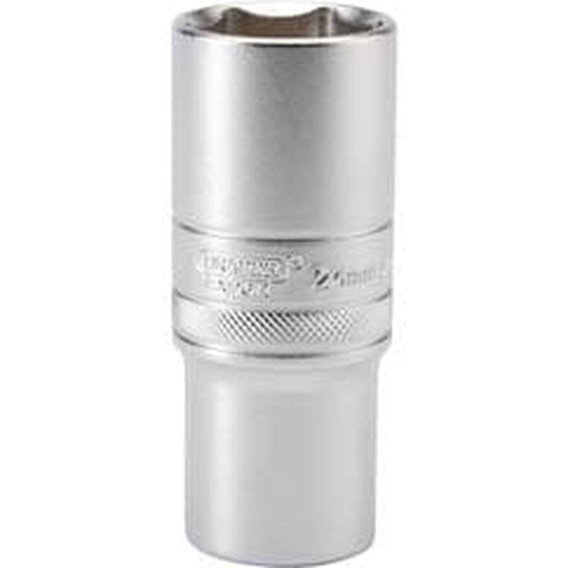 Draper Draper 6 Point Metric Deep Socket, 1/2" Sq. Dr., 24Mm Dr-16655