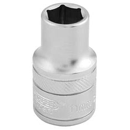 Draper Draper 6 Point Metric Socket, 1/2" Sq. Dr., 11Mm Dr-16600