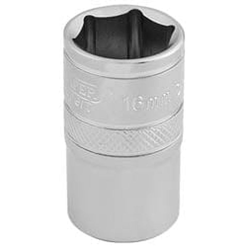 Draper Draper 6 Point Metric Socket, 1/2" Sq. Dr., 16Mm Dr-16606