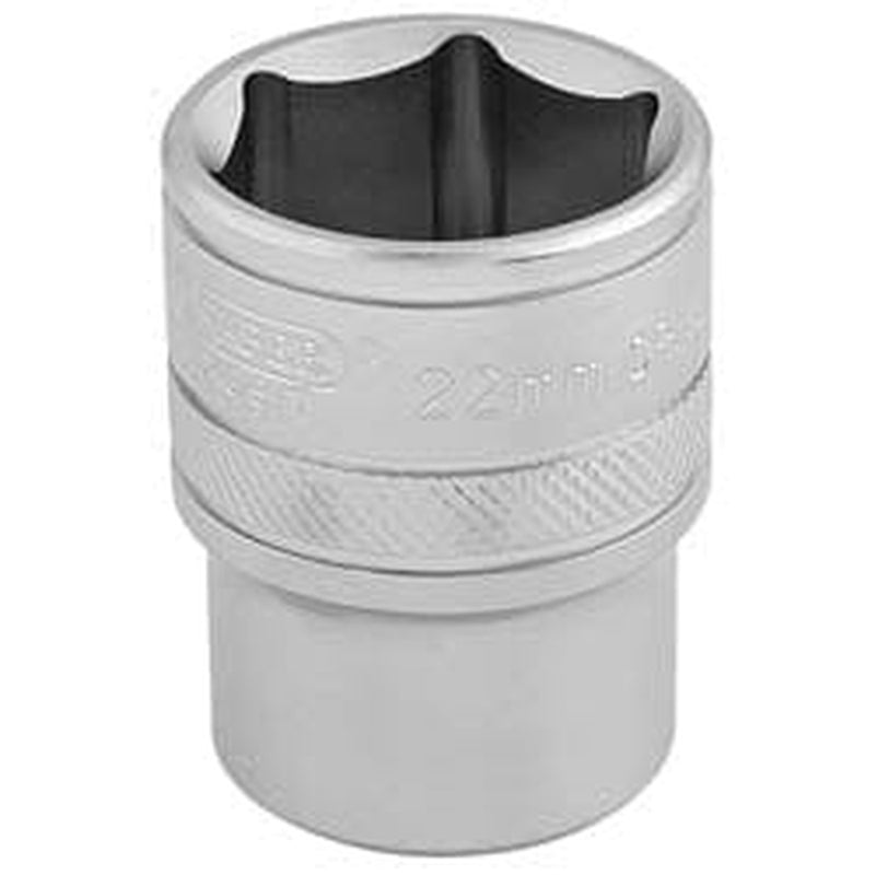 Draper Draper 6 Point Metric Socket, 1/2" Sq. Dr., 22Mm Dr-16613