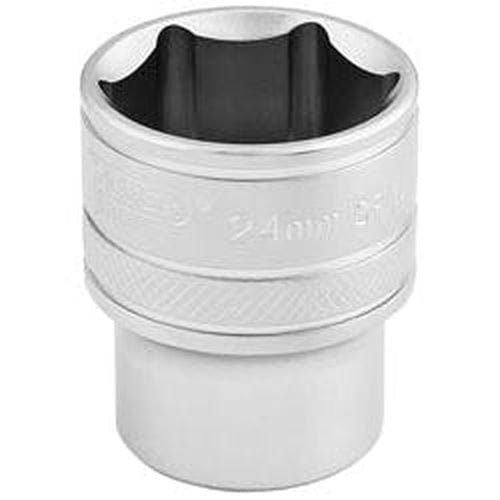 Draper Draper 6 Point Metric Socket, 1/2" Sq. Dr., 24Mm Dr-16615