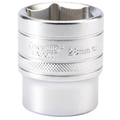 Draper Draper 6 Point Metric Socket, 1/2" Sq. Dr., 28Mm Dr-16619