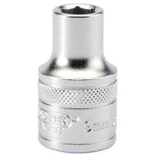 Draper Draper 6 Point Metric Socket, 1/2" Sq. Dr., 9Mm Dr-16597