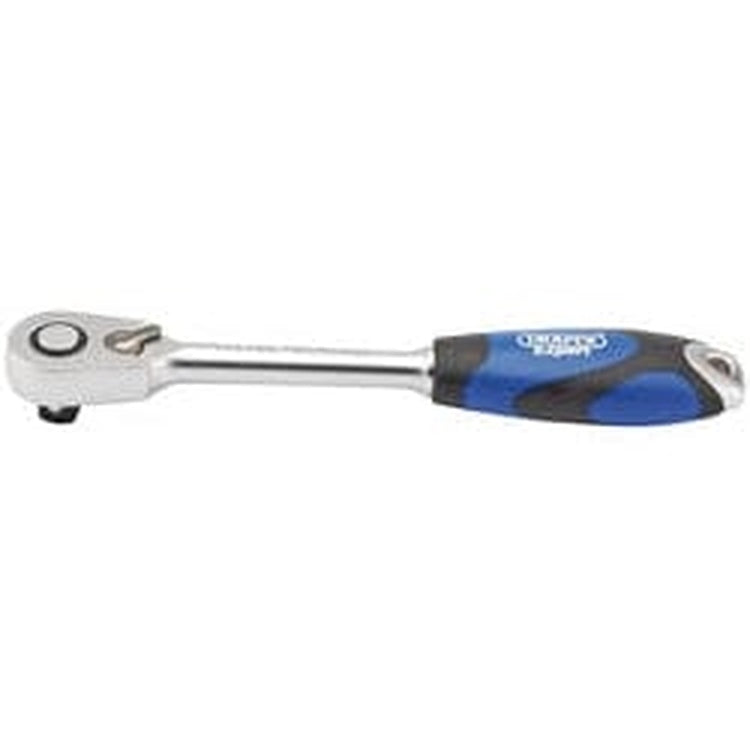 Draper Draper 60 Tooth Micro Head Reversible Soft Grip Ratchet, 1/2" Sq. Dr. Dr-26516