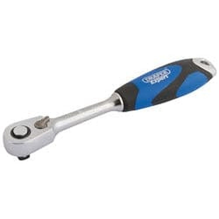 Draper Draper 60 Tooth Micro Head Reversible Soft Grip Ratchet, 1/4" Sq. Dr. Dr-26514