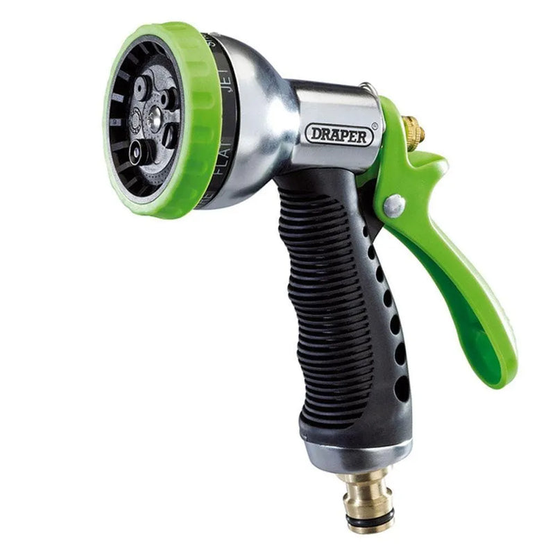 Draper Draper 7 Pattern Spray Gun Premium Aluminium & Brass Garden Watering 25342