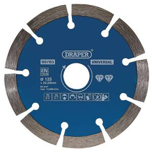 Draper Draper 99783 Segmented Diamond Blade, 125Mm Dr-99783