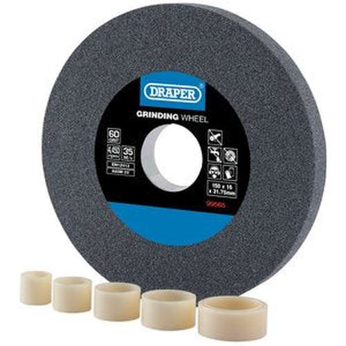 Draper Draper Aluminium Oxide Bench Grinding Wheel, 150 X 16Mm, 60G Dr-99565