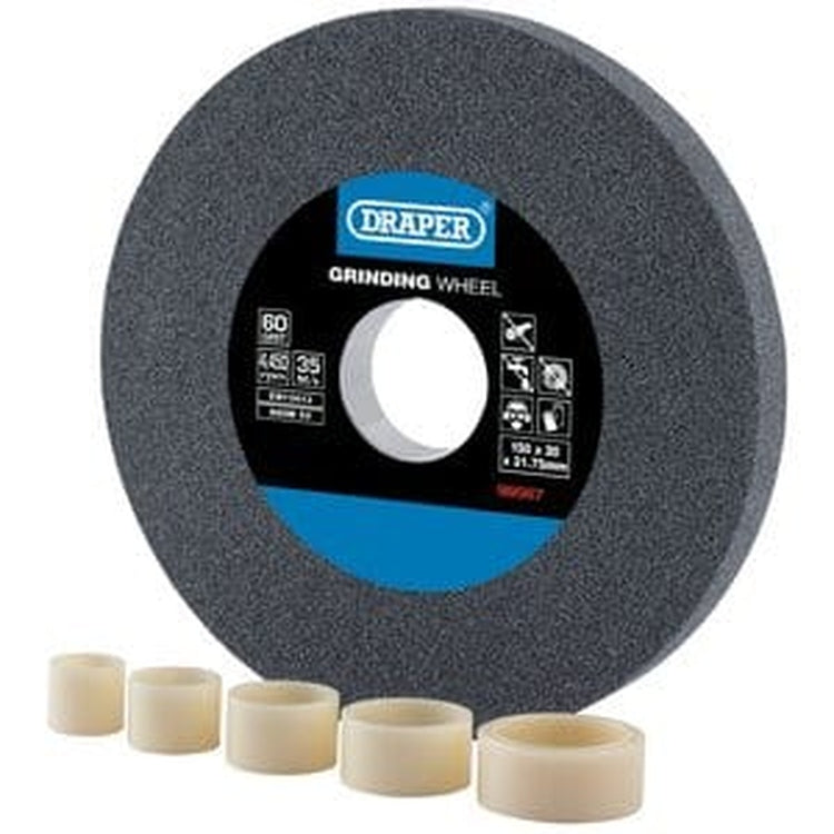 Draper Draper Aluminium Oxide Bench Grinding Wheel, 150 X 20Mm, 60G Dr-99567