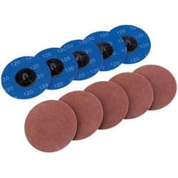 Draper Draper Aluminium Oxide Sanding Discs, 75Mm, 120 Grit (Pack Of 10) Dr-75617