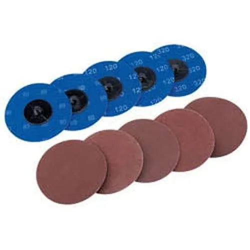 Draper Draper Assorted Aluminium Oxide Sanding Discs, 75Mm (Pack Of 10) Dr-75621