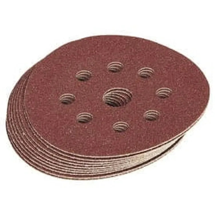 Draper Draper Assorted Grit Hook And Loop Sanding Discs, 125Mm (Pack Of 10) Dr-63372