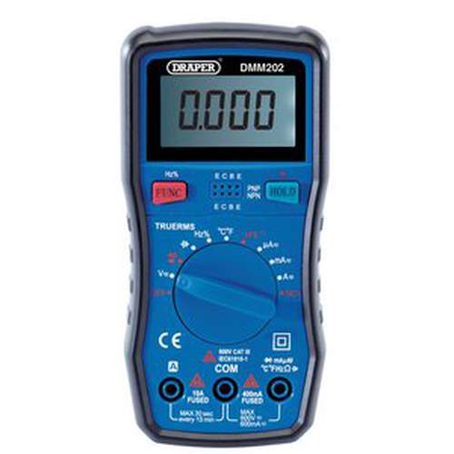 Draper Draper Auto-Ranging Digital Multimeter, 1 X Test Leads, 1 X Case Dr-41820