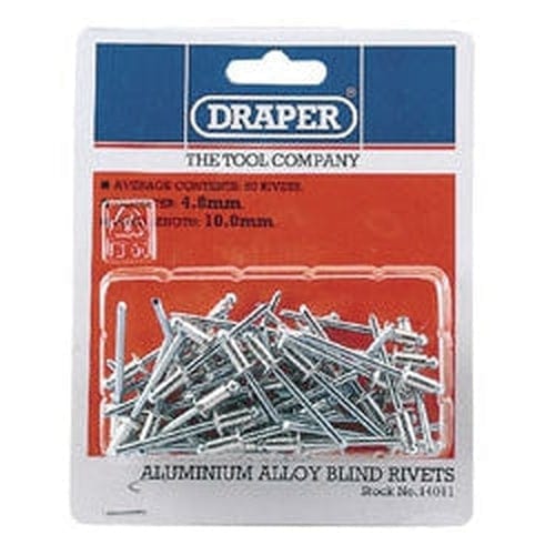 Draper Draper Blind Rivets, 4.8 X 10Mm (50 Piece) Dr-14011