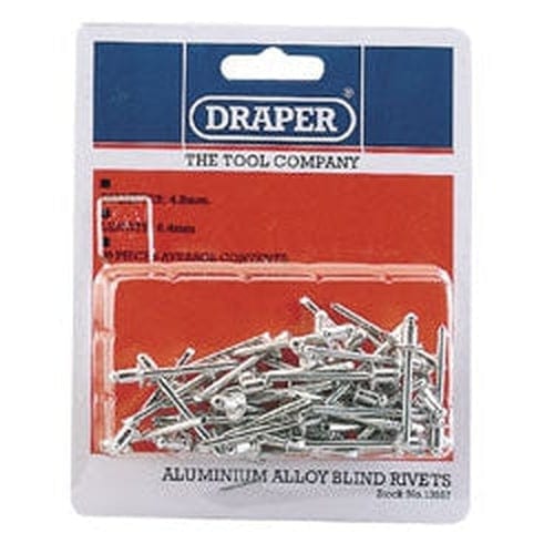 Draper Draper Blind Rivets, 4.8 X 6.4Mm (50 Piece) Dr-13557