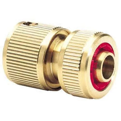 Draper Draper Brass Hose Connector With Water Stop, 1/2" Dr-36202