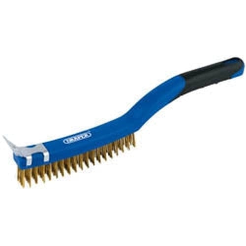 Draper Draper Brass Wire Scratch Brush With Scraper, 350Mm Dr-17181