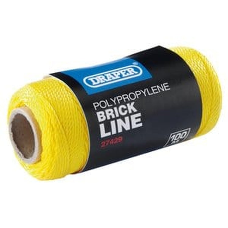 Draper Draper Brick Line, 100M, Yellow Dr-27429