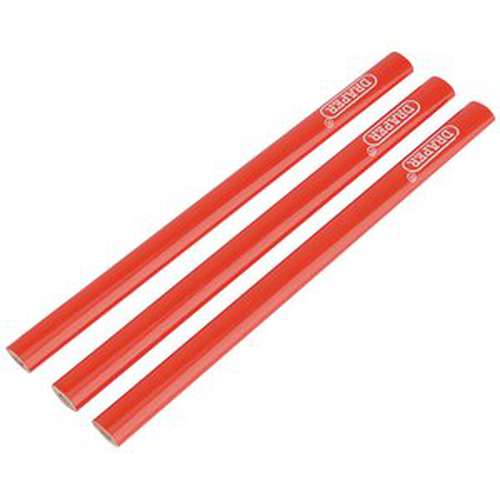 Draper Draper Carpenter'S Pencils, 174Mm (Pack Of 3) Dr-34180